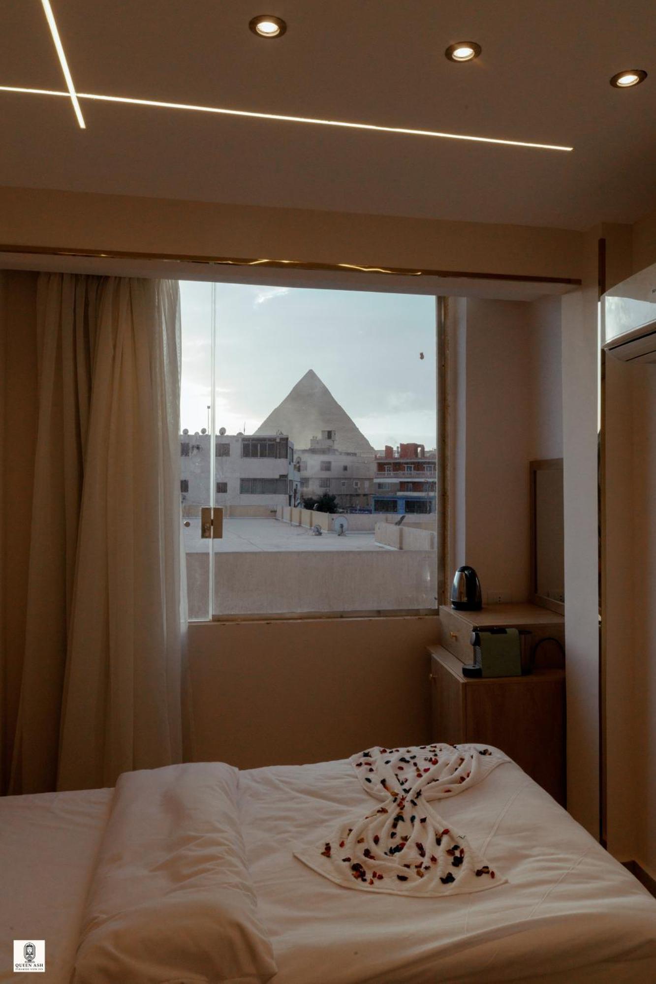 Queen Ash Pyramid View Inn Kafret el-Gabal エクステリア 写真