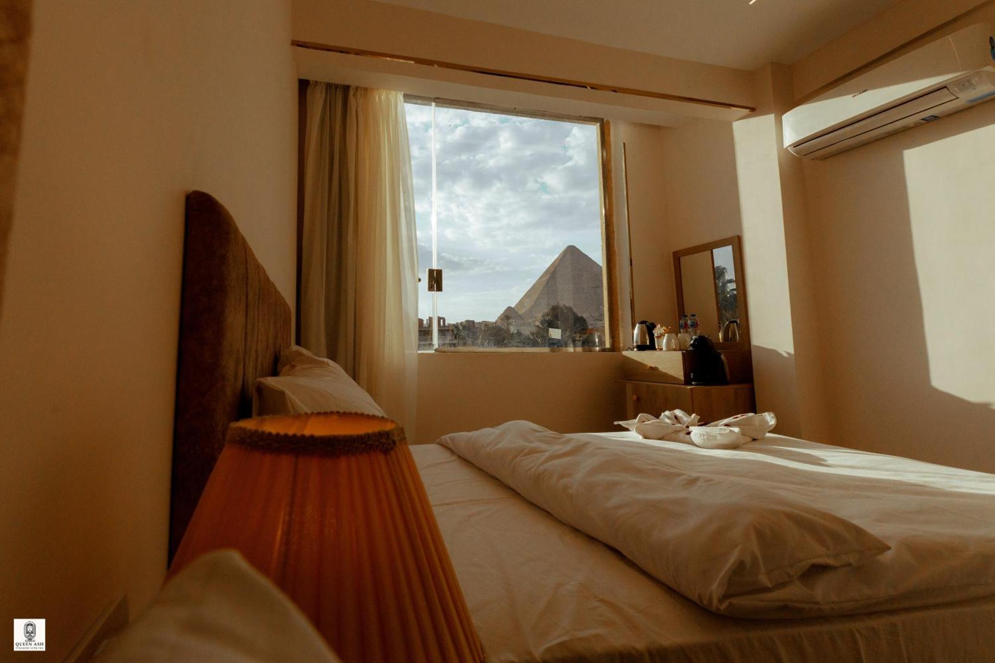 Queen Ash Pyramid View Inn Kafret el-Gabal エクステリア 写真