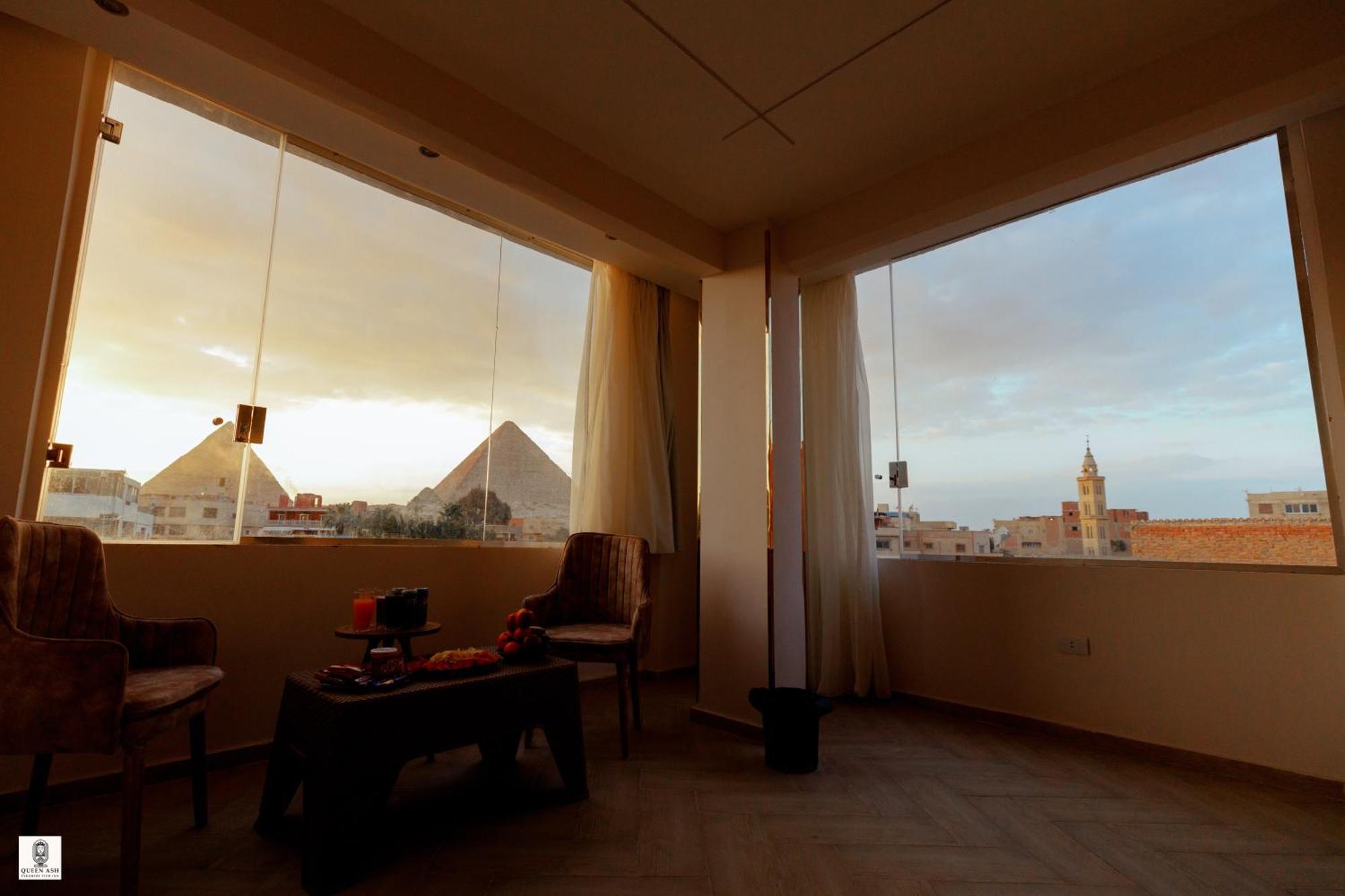 Queen Ash Pyramid View Inn Kafret el-Gabal エクステリア 写真