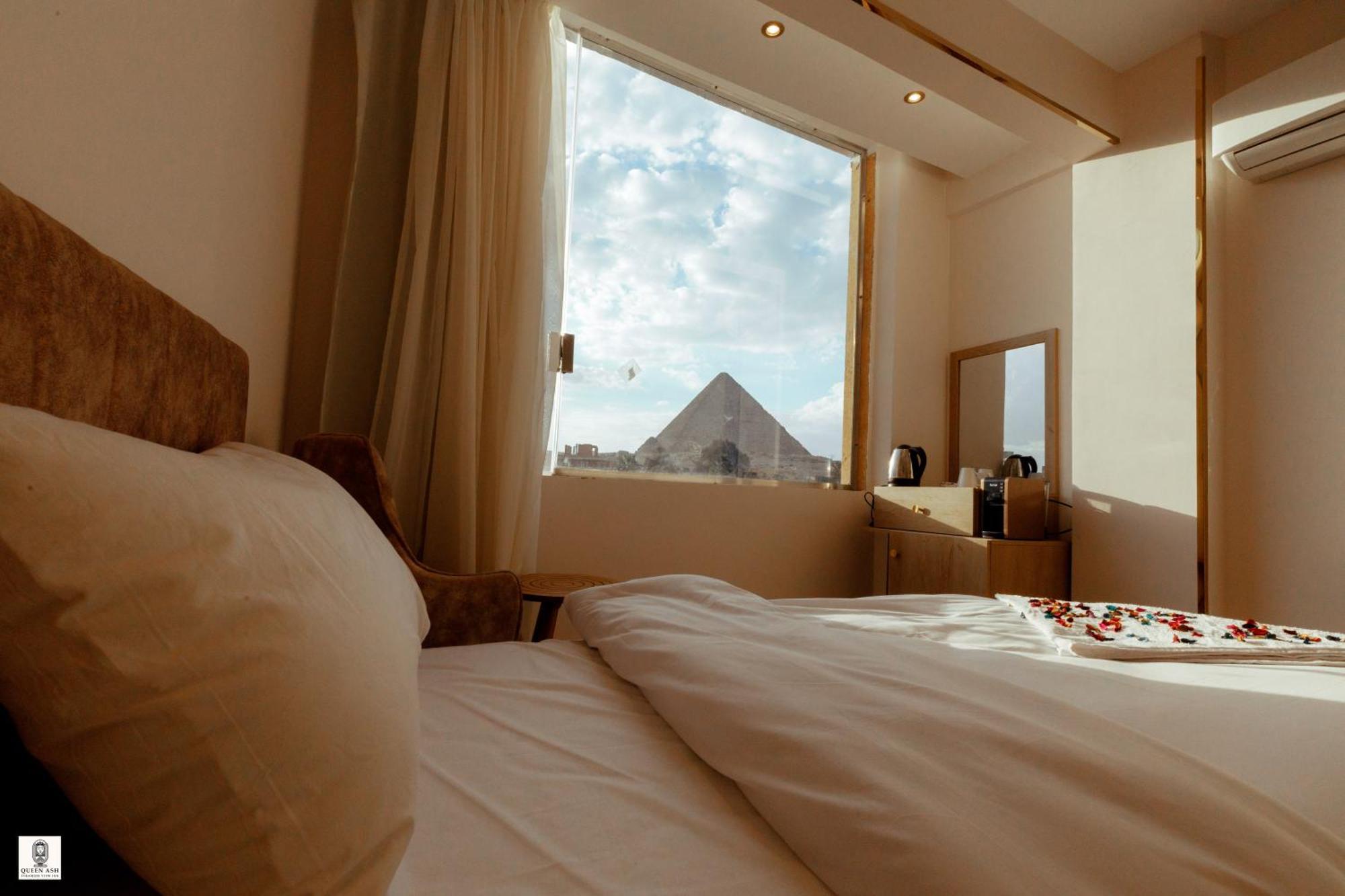 Queen Ash Pyramid View Inn Kafret el-Gabal エクステリア 写真