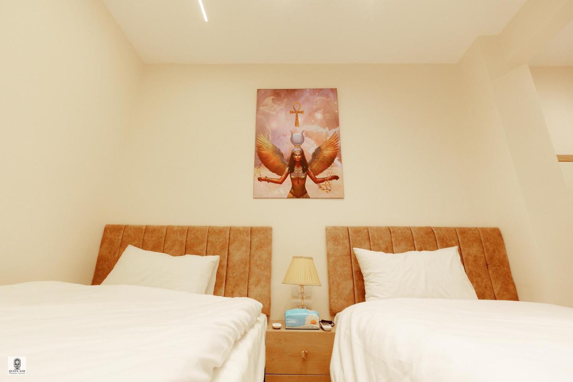 Queen Ash Pyramid View Inn Kafret el-Gabal エクステリア 写真